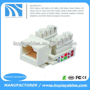 RJ45 Cat5e Módulo Rede Conector Jack